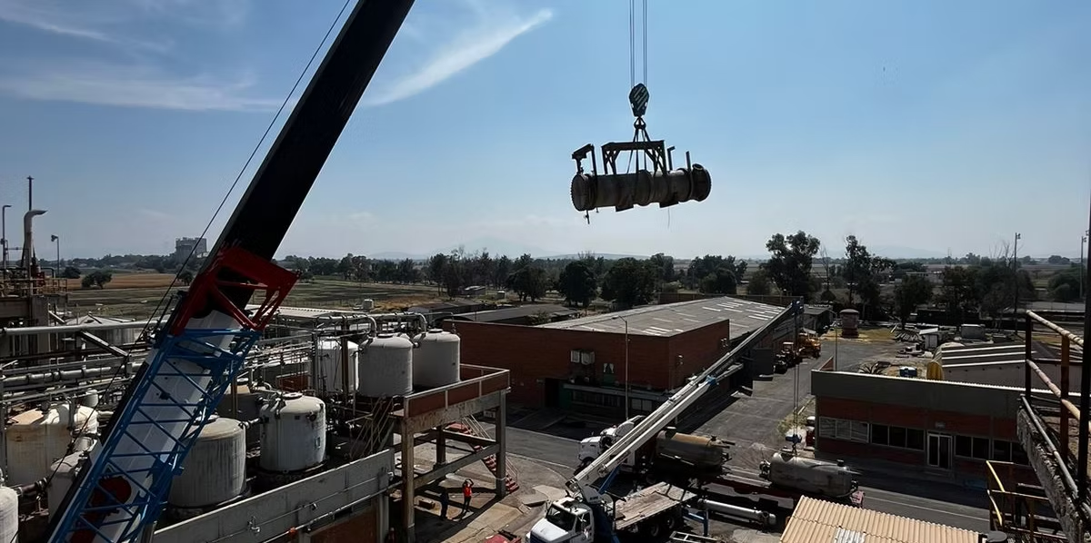Vista aérea de operaciones de maniobras